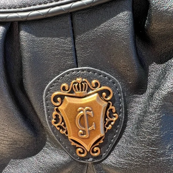 Juicy Couture Liquorice Black Romance Hobo Shoulder Bag! - Picture 10 of 11